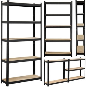 Heavy Duty Steel Garage Storage Shelf <strong>Rack</strong> 4 Tier Boltless and Powder Coated - Product Image 6