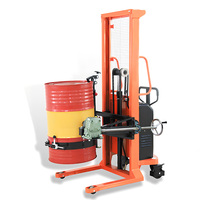 Rotateur-empileur semi-électrique industriel pour fûts d'huile YL520A, élévateur motorisé, inclinaison manuelle à 180 degrés, distributeur pour usine chimique