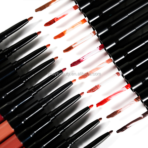 Vente chaude 2 en 1 beauté cosmétique Double face étanche minéral 21 couleurs mat brillant à lèvres liquide rouge à lèvres <span class=keywords><strong>crayon</strong></span> à lèvres - Product Image 2