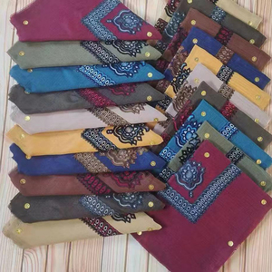 Pañuelo Oman <span class=keywords><strong>Amama</strong></span> Truml Shemagh Yemen con Bordado para Hombres Musulmanes, Hijab Islámico, 50x50 Pulgadas, Colores Variados - Product Image 4