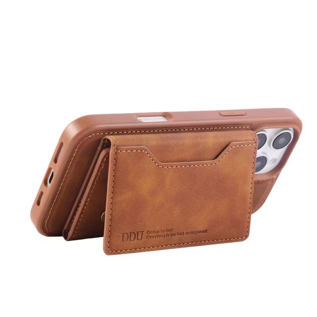 PU Leather Phone Cases Detachable Magnetic Card Holder Wallet Mobile Phone Case Cover for iPhone 13 14 15 16 Pro Max for Samsung