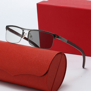 Nouvelles lunettes de soleil de conduite Card Home, style européen et américain, avec branches en bois à ressort, pour affaires, intelligentes, à verres photochromiques - Product Image 4