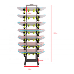 Expositor de monopatines de pie, soporte para snowboard, expositor de tablas de skate, perchero independiente para tienda minorista y hogar - Product Image 1