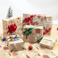 Papier d'emballage cadeau kraft imprimé personnalisé de qualité supérieure 100GSM