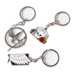 Llavero de Metal de Aleación de Zinc Esmaltado, con Logotipo Personalizado, Diseño de Perro de Dibujos Animados, Doble Cara, Chapado en Oro/Plata, 2.5mm de Grosor, Promocional - Product Image 6