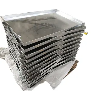 Toptan özel Mini galvanizli çinko Metal yemek tepsileri/lazer kesim hizmeti