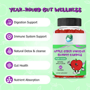 Permen Kunyah Cuka Apel Label Pribadi dengan Suplemen <span class=keywords><strong>Vitamin</strong></span> <span class=keywords><strong>B12</strong></span> Folate untuk Pengelolaan Tubuh Meningkatkan Energi Anak-anak Sim Gummies - Product Image 4