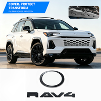 Lot de 4 emblèmes autocollants ABS noirs pour coffre arrière, kit de décalcomanies pour RAV4 HEV XLE AWD 2026+