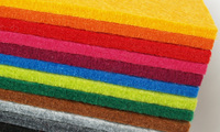 Tissu en feutre 100% laine coloré, épaisseur 8mm 9mm 10mm, 100x100cm