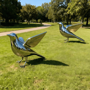 Statua di Uccello e Scultura Animale in Acciaio Inossidabile Personalizzata per Parchi Moderni con Tecnica di Saldatura - Product Image 4