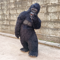 Gorille Animatronique Marchant, Qualité Supérieure, Taille Réelle, Simulation Animatronique, Costume de Gorille, Costume d'Animal