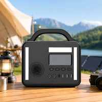 Estación de Energía Portátil de 300W DC con Bluetooth, Resistente al Fuego, para Vendedores Ambulantes