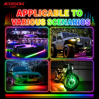 Luces LED RGB para Chasis de 16 Cápsulas, Multimodo, IP68, 12V 24V, Impermeables, Lámpara de Ambiente Exterior para Camioneta, Pickup, SUV