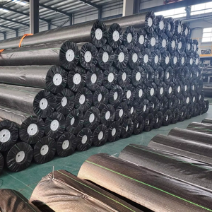 แผ่นใยสังเคราะห์ HDPE บริสุทธิ์ หนา 0.5 มม.-3 มม. ผิวเรียบ/ผิวหยาบ มาตรฐาน ASTM GRI GM13 กันน้ำ สำหรับใช้ในพื้นที่ฝังกลบขยะ บ่อเก็บน้ำ บ่อเก็บกากแร่ บ่อเก็บน้ำเสีย - Product Image 1