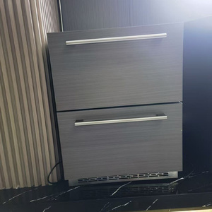 <span class=keywords><strong>Nevera</strong></span> para Bebidas de Doble Zona, Enfriador de <span class=keywords><strong>Vino</strong></span> con Doble Cajón, Acero Inoxidable para Interiores y Exteriores, Puerta de Vidrio, Enfriamiento Rápido, Bajo Nivel de Ruido - Product Image 4