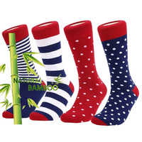 Premium écologique hommes fantaisie affaires décontracté confortable meilleure nouveauté drôle haute qualité robe bambou équipage chaussettes