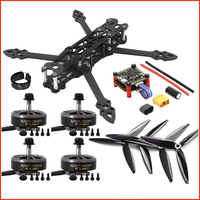 Kit de drone en fibre de carbone Mark4 7 pouces A2807 KV1300 Moteur brushless 6S Contrôleur de vol F4V3S Stack ESC 4-en-1 60A FPV