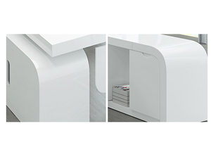 Bàn Ghế Và Ghế Quản Lý Nội Thất Sơn Trắng Thời Trang Hiện Đại Đơn Giản Mới Bàn Điều Hành Kết Hợp - Product Image 4