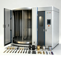 Machine de dépôt physique par évaporation (PVD) sous vide industrielle AsiaLink pour la décoration des métaux, revêtement couleur or noir