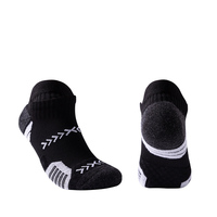 Chaussettes de sport respirantes et rembourrées à compression pour hommes, idéales pour la course et la gym, avec coussinets de cheville – Vente en gros