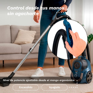 Aspirateur sans sac Novavac 700W, aspiration 19KPA, 3 niveaux de puissance, pour le nettoyage des sols durs et des tapis - Product Image 4
