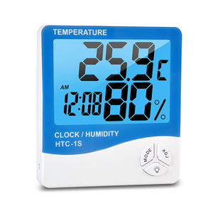 Nhiệt Kế Đa Năng Kỹ Thuật Số Trong Nhà Ngoài Trời 3 Trong 1 LCD Máy Đo Độ Ẩm Máy Đo Độ Ẩm Đồng Hồ HTC-1S Có Đèn Nền - Product Image 4