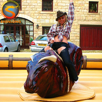 Parc d'attractions mécanique gonflable, pour 2 roues, rodeo, monter des bulilles, machine d'équitation, à vendre, nouveauté