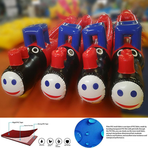 JUNAO Accessori per Eventi Sportivi Divertenti - Corpo Gonfiabile Treno <span class=keywords><strong>Thomas</strong></span> - Materiale PVC Facile da Montare per Team Building in Asili e Aule - Product Image 5