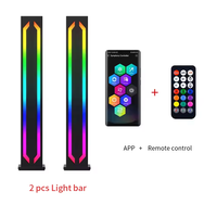 Howlighting LED RGB Barra de Control de sonido luz nocturna lámpara de noche ambiental con aplicación y Control remoto para decoración de deportes electrónicos