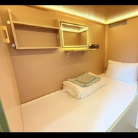 Capsule de couchage en bois de style Olive, structure modulaire détachable, lit de dortoir sur mesure avec garantie de 5 ans