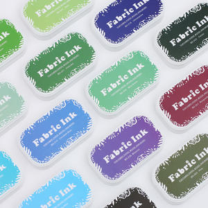 Tampon à encre professionnel de haute qualité, 35 couleurs, tampon à huile, tampon à encre <span class=keywords><strong>Permanent</strong></span> en tissu - Product Image 1