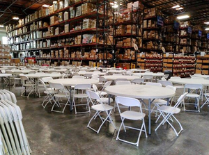 USA DELIVERY Commercial <b>Folding</b> Banquet <b>Tables</b> 48" 72" Modern Design Metal Frame 3-Year Warranty Wholesale <b>Tables</b> - Product Image 4