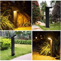 Lámpara de Jardín LED Moderna con Dos Cabezales Ajustables y Diseño Impermeable para Iluminación de Patio de Villa y Caminos