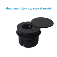 Grommet soket daya Grommet Prancis kualitas tinggi colokan daya soket tertanam Usb PD35W
