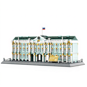 Wange Winter Palace <b>Building</b> Blocks 800+Pcs Plastic Architectural <b>Model</b> Russia Saint Petersburg Hotel Contemporary Design - Product Image 1