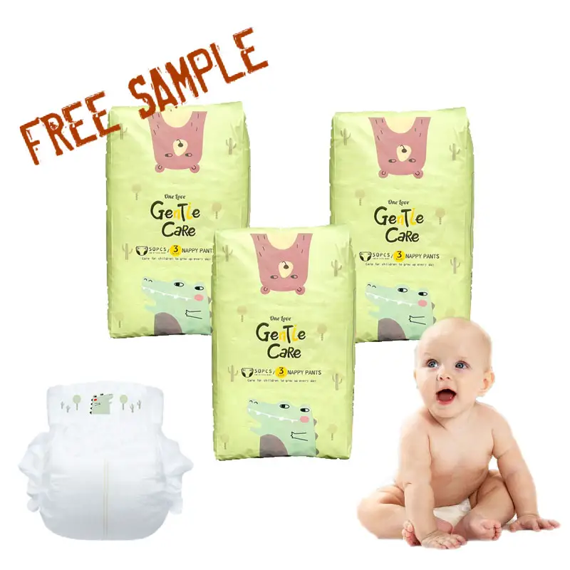 Free Sample New Fashion Disposable Baby Diaper In Bales Factory In China