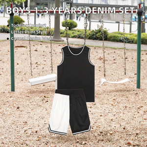 Ensemble short et maillot de basket personnalisé, noir et rouge, sans manches, uniforme sportif pour hommes et garçons, vêtements d'équipe, fabricant en gros - Product Image 2
