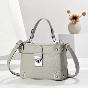 Sac à main femme exquis automne-hiver 2026, sac à main vert texturé de qualité supérieure, sac boîte tridimensionnel grande capacité - Product Image 1