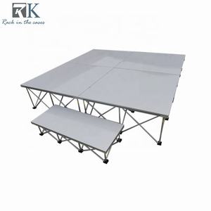 Scène de mariage banquet portable 4x4ft Hall plate-forme de scène acrylique blanc rapide en aluminium - Product Image 5