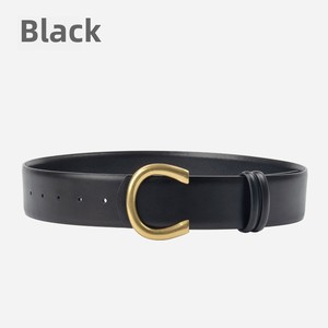 Cinturón de cuero de vaca genuino Vintage Extra ancho para <span class=keywords><strong>mujer</strong></span>, decorativo versátil con aleación para hebilla, suministro exclusivo al por mayor - Product Image 5