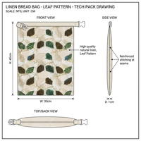 Sacs de rangement pour pain en lin biologique réutilisables et écologiques pour femmes, avec cordon de serrage, en tissu de lin durable, vente en gros BSCI
