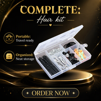 Boîte portable mini en plastique PP, revêtement UV, recyclable, forme carrée, pour épingles à cheveux, élastiques, pinces de maquillage, rangement de bijoux