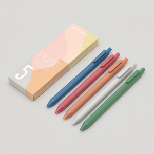 Stylo gel KACO Book Source Press, série style chinois (Fenghua/Tianyuan), couleurs Morandi, lot de 5 - Product Image 1