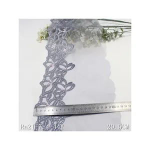 New arrival mesh polyester embroidery lace trim for women dress garment accessories