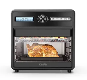 Shiren Lucht Friteuse Oven,15L Lucht Friteuse Broodrooster Oven Combo Voor Grote Familie, 1500W Convectie Oven Met Dehydrator