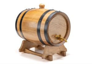 Baril de vieillissement en chêne de 3 L avec support, bouchon et robinet sans doublure, baril en bois pour whisky et vin pour distillateur et vignard - Product Image 6