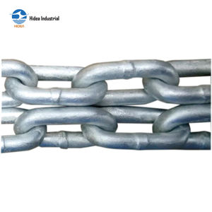 Cadena <span class=keywords><strong>de</strong></span> Pesca Estándar Japonesa G80, Acero Superaleado, Electro-Galvanizada y Galvanizada por Inmersión en Caliente, para Anclaje Marino y Pesaje <span class=keywords><strong>de</strong></span> Redes - Product Image 1