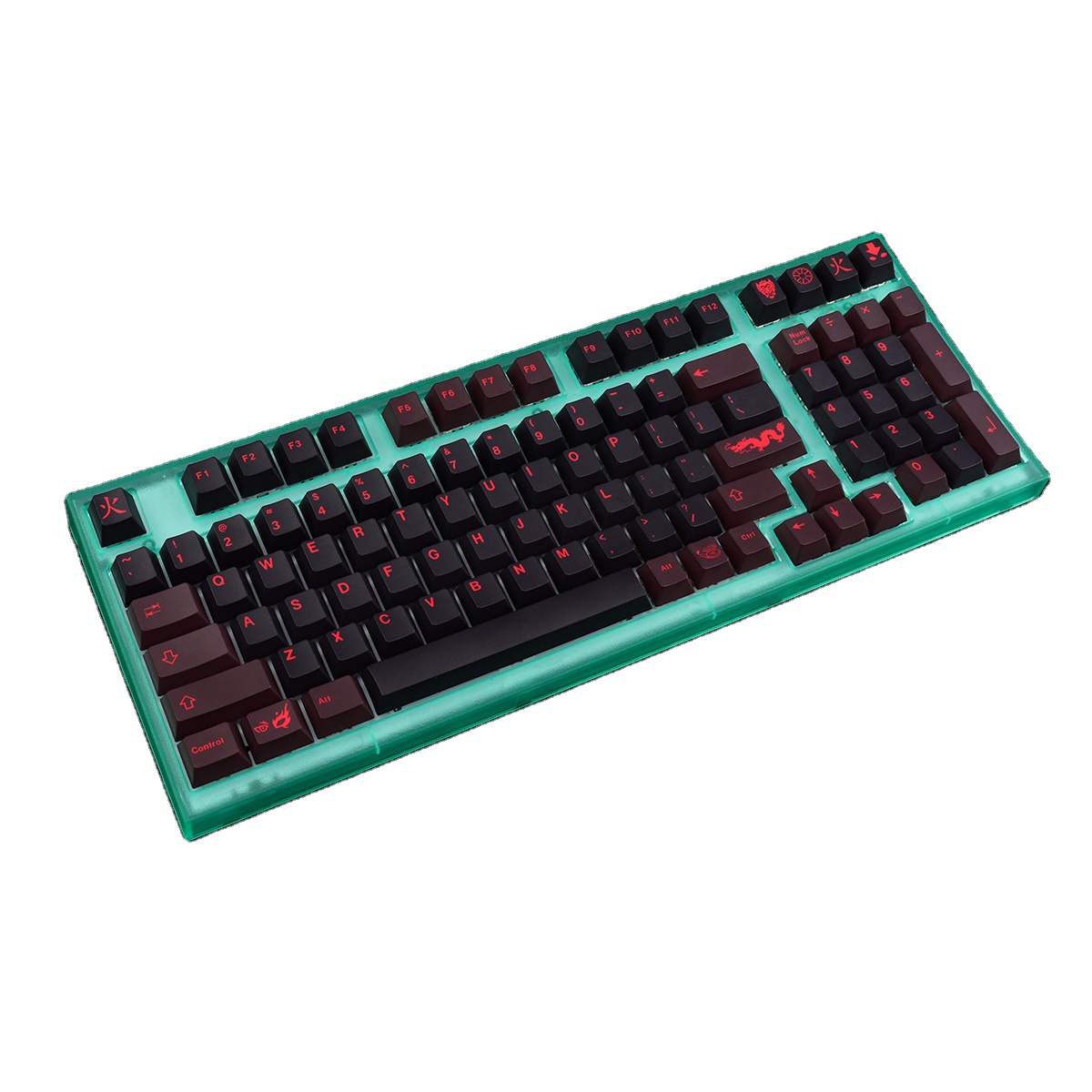 キーボード kalamhaku Imperial Red Kohaku Imperial Red w/ GMK Red Dragon - YouTube