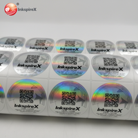 Autocollant hologramme 3D personnalisé avec logo, finition brillante auto-adhésive, code QR au laser, pour verres à vin, jus de tequila, bouteilles en flacon, artisanat cadeau