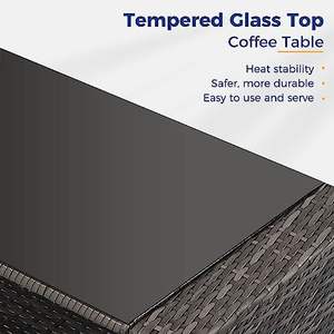 लेन 4 के लिए विस्टीरिया-लेन 4-टुकड़ा आधुनिक आउटडोर पैटियो फर्नीचर टिकाऊ हरी तरतन सोफे कुर्सी नीले कुशन - Product Image 5